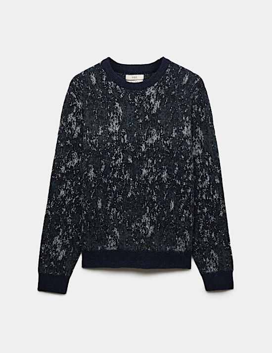 Fairisle Crew Neck Jumper with Wool