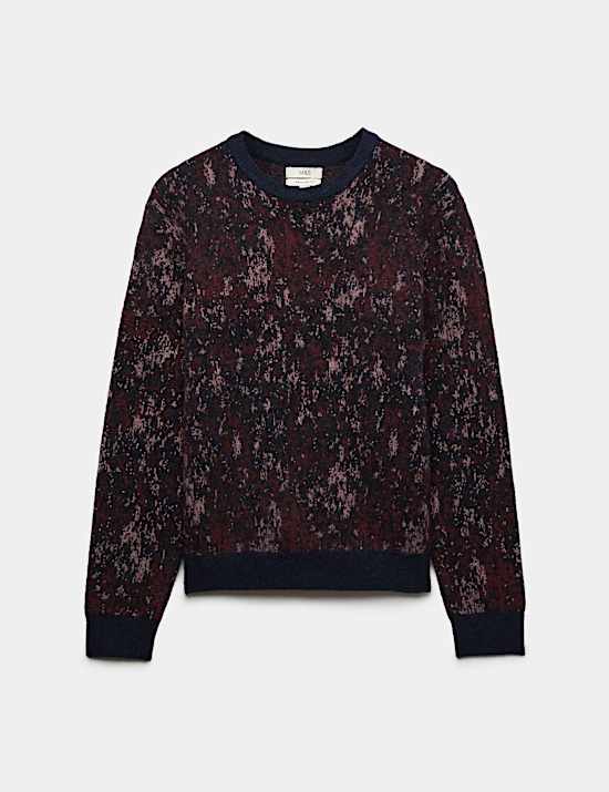 Fairisle Crew Neck Jumper with Wool