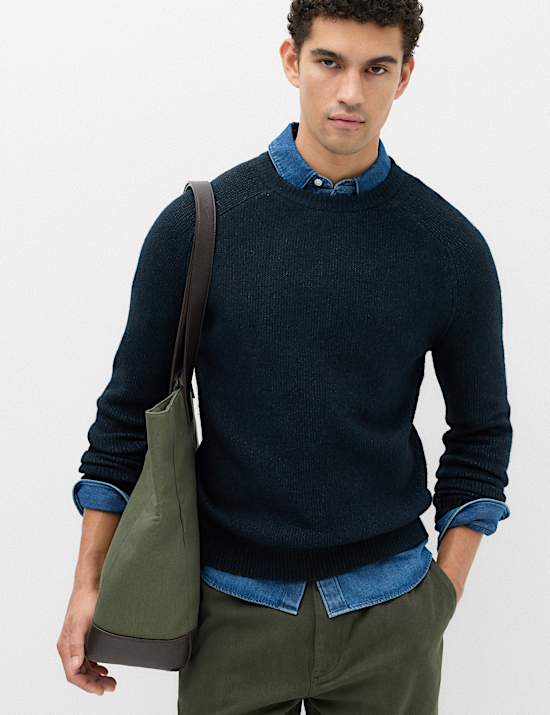 Supersoft Crew Neck Jumper with Wool