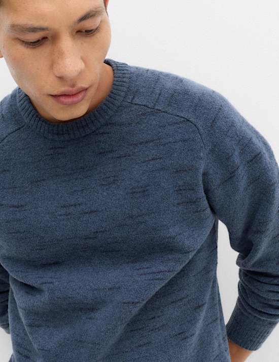 Supersoft Space Dye Crew Neck Jumper