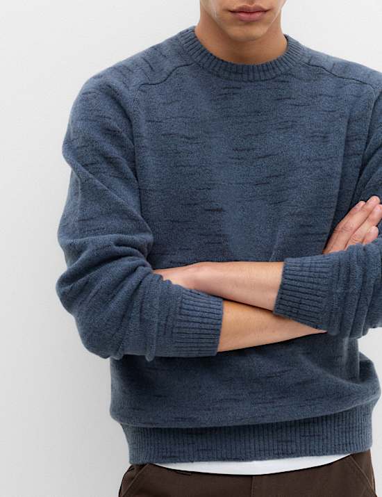 Supersoft Space Dye Crew Neck Jumper