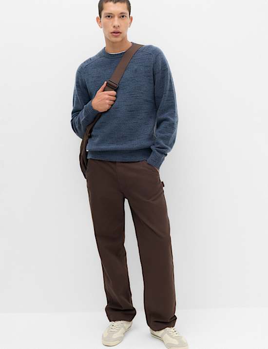 Supersoft Space Dye Crew Neck Jumper