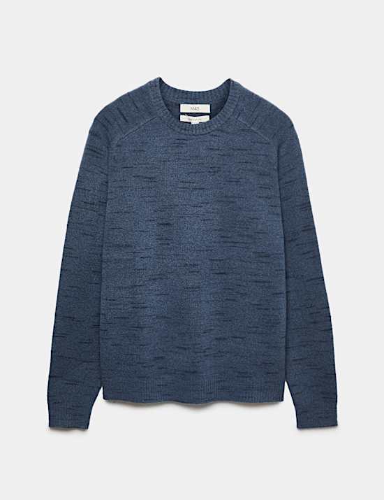 Supersoft Space Dye Crew Neck Jumper