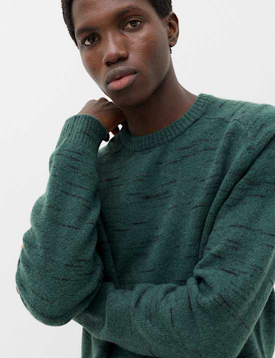 Supersoft Space Dye Crew Neck Jumper