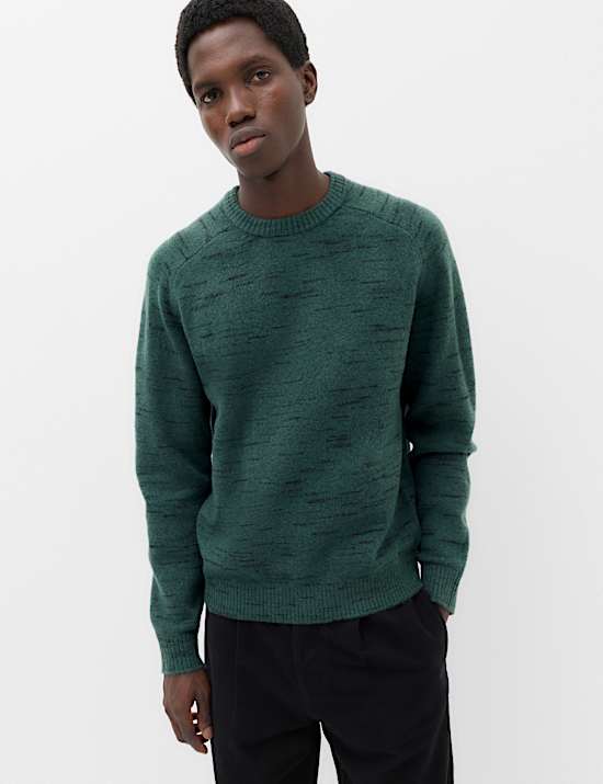Supersoft Space Dye Crew Neck Jumper
