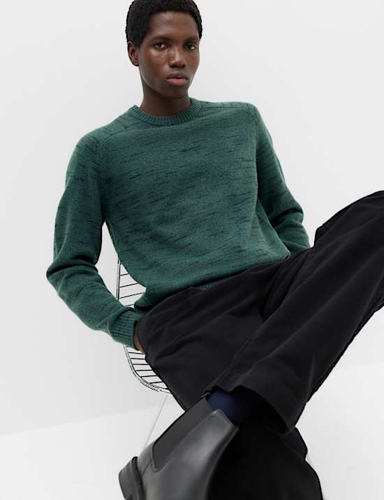 Supersoft Space Dye Crew Neck Jumper