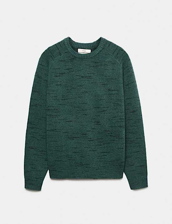 Supersoft Space Dye Crew Neck Jumper