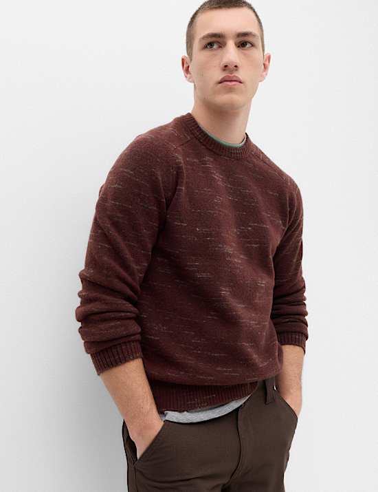 Supersoft Space Dye Crew Neck Jumper
