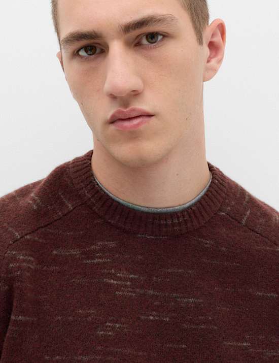 Supersoft Space Dye Crew Neck Jumper