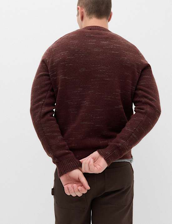 Supersoft Space Dye Crew Neck Jumper