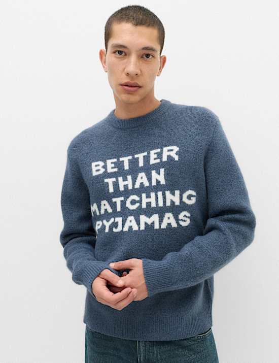 Apres Slogan Crew Neck Jumper