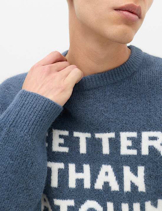 Apres Slogan Crew Neck Jumper