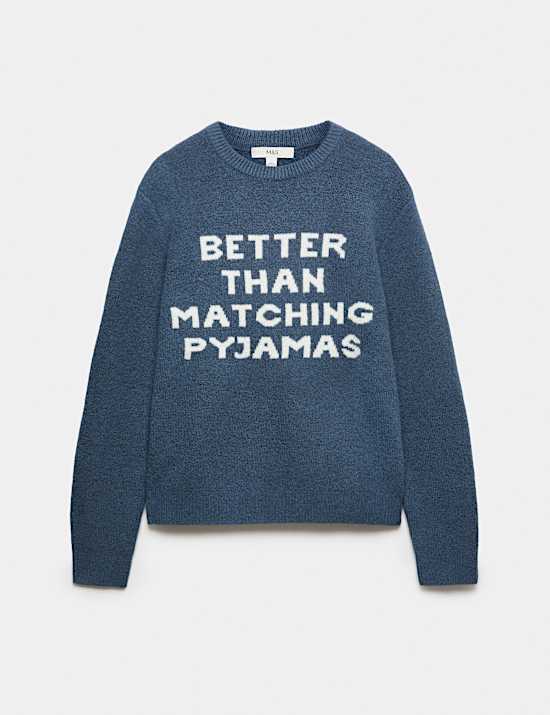 Apres Slogan Crew Neck Jumper