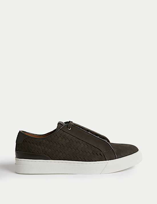 Leather Interweave Trainers