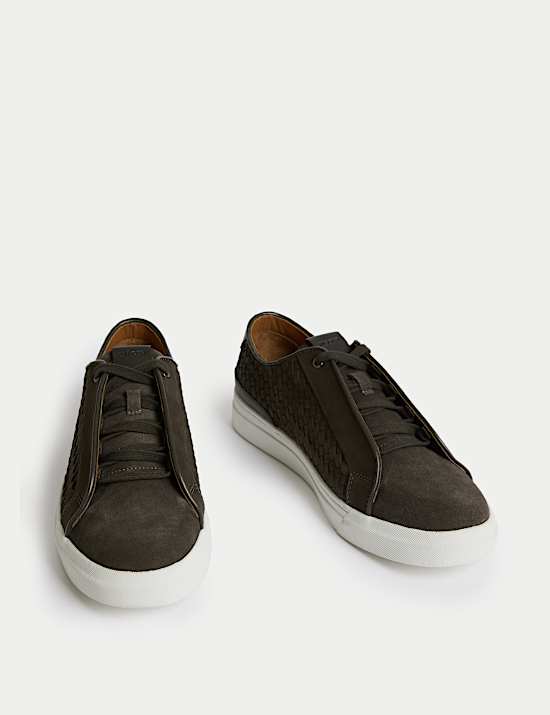 Leather Interweave Trainers