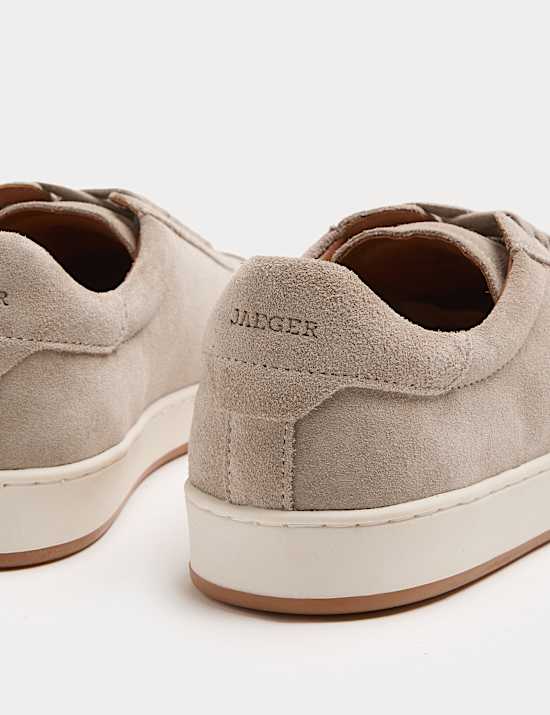 Suede Lace Up Trainers