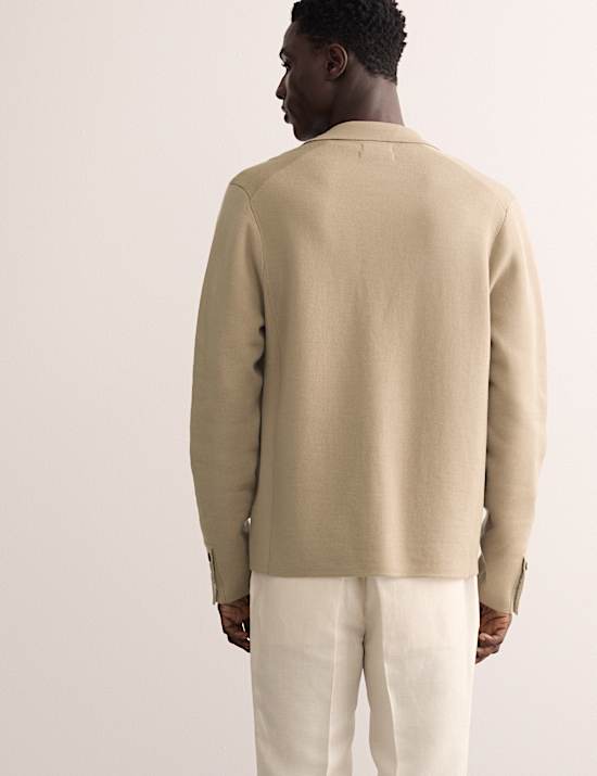 Gebreid jasje van extra fijne, zuivere merinowol