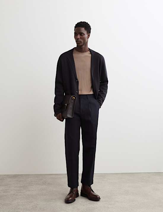 Pure Merino Wool Knitted Blazer