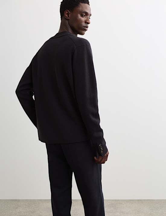 Pure Merino Wool Knitted Blazer