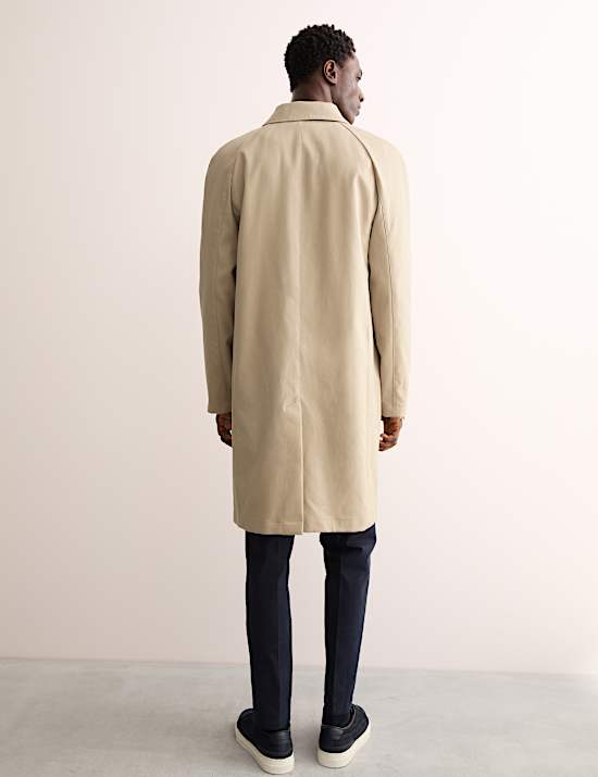 Zuiver katoenen trenchcoat