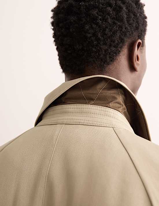 Zuiver katoenen trenchcoat