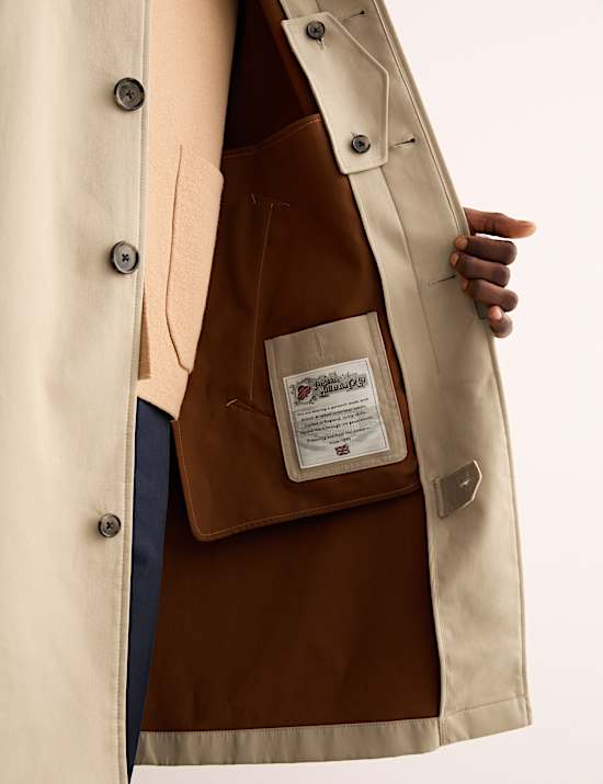 Zuiver katoenen trenchcoat