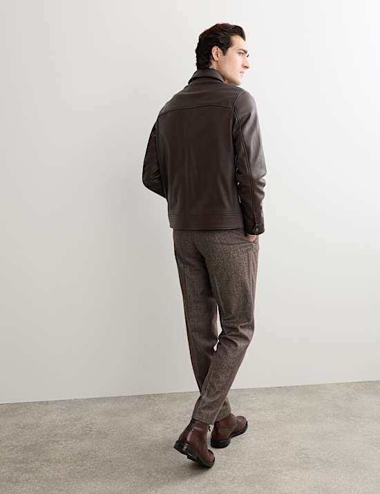 Leren Harrington-jasje