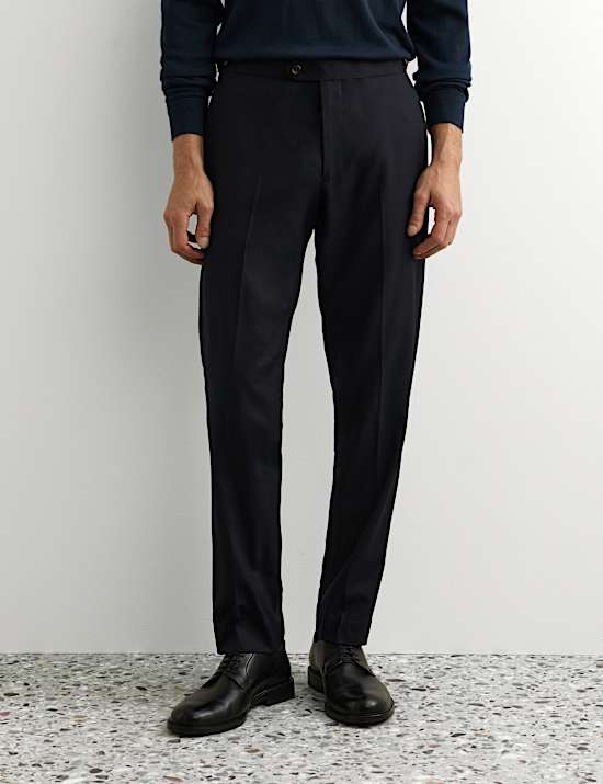 Italian Pure Wool Flannel Trousers