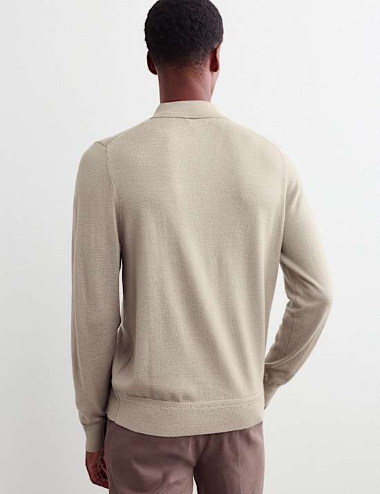 Merino Wool Rich with Silk Polo Shirt