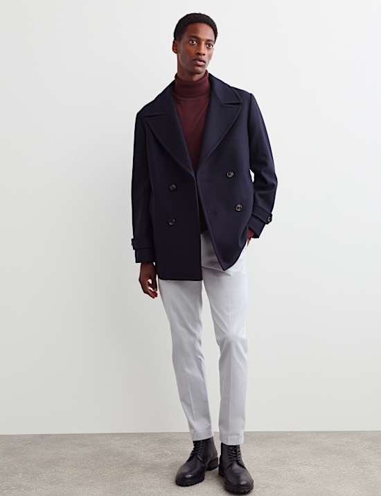 Merino Wool Rich Roll Neck Jumper with Silk