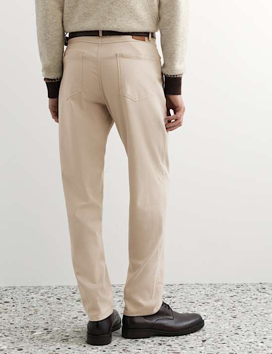 Straight Fit 5 Pocket Trousers