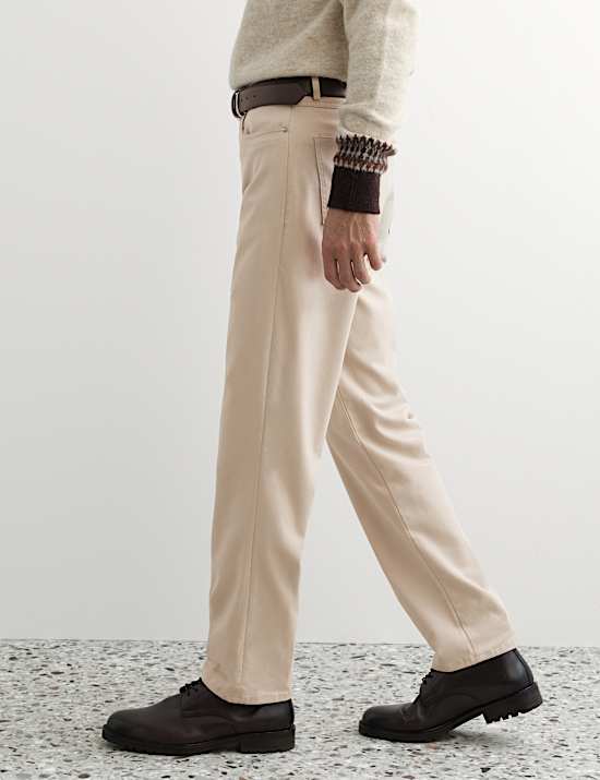 Straight Fit 5 Pocket Trousers