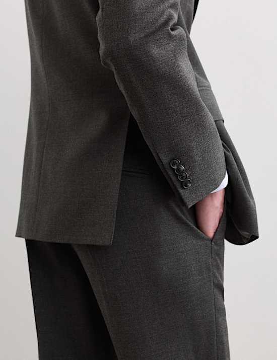 Tailored Fit Pure Wool Suit Jacket