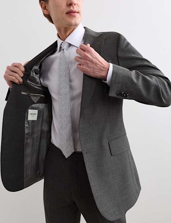 Tailored Fit Pure Wool Suit Jacket