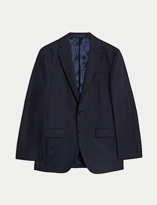 Tailored Fit Italian Silk & Linen Suit Jacket