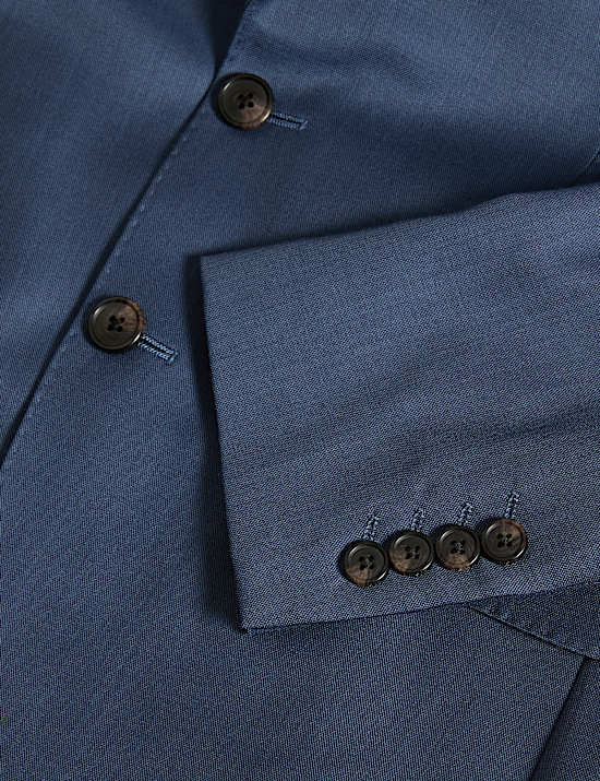 Wollen Italiaans sharkskin jasje met elegante snit