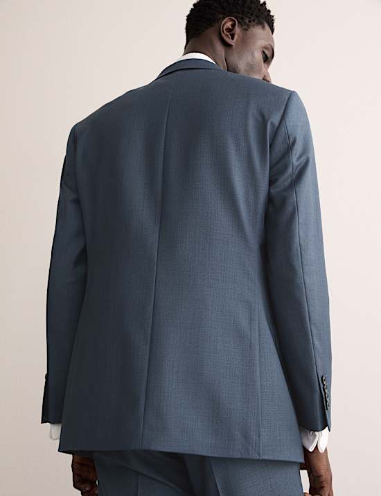 Wollen Italiaans sharkskin jasje met elegante snit