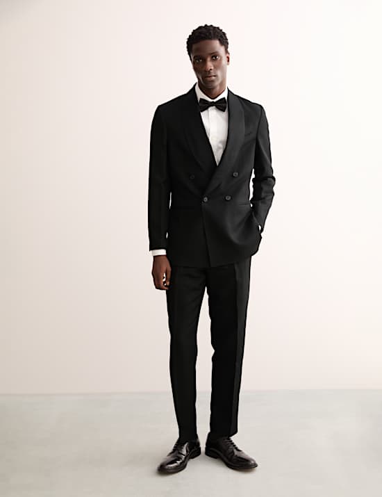 Tailored Linen Wool Blend Jacket with Silk