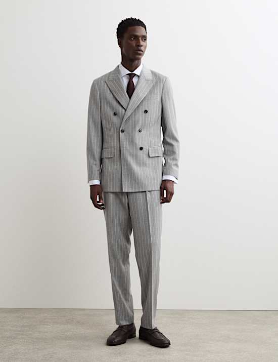 Italian Wool Rich Suit Jacket with Cashmere