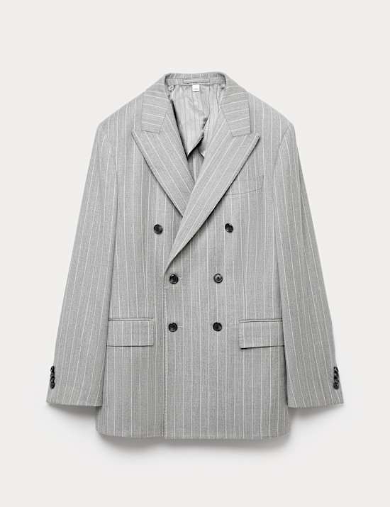 Italian Wool Rich Suit Jacket with Cashmere