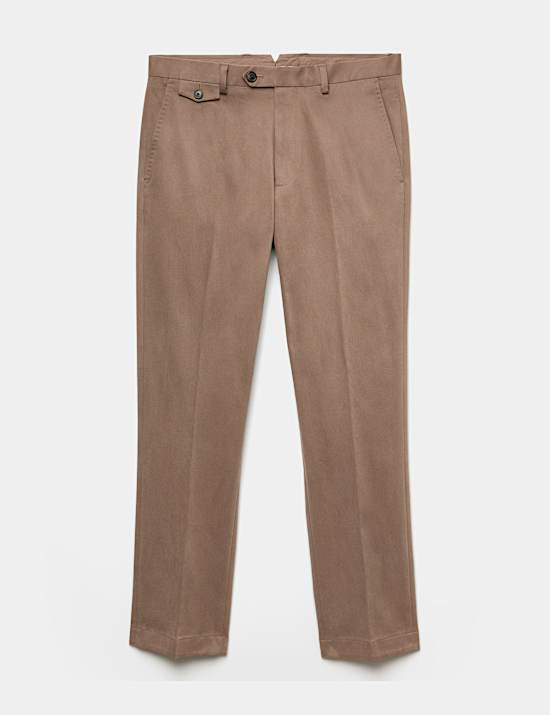 Chino ajust&eacute; en coton italien