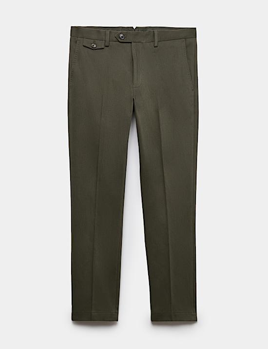 Chino ajust&eacute; en coton italien