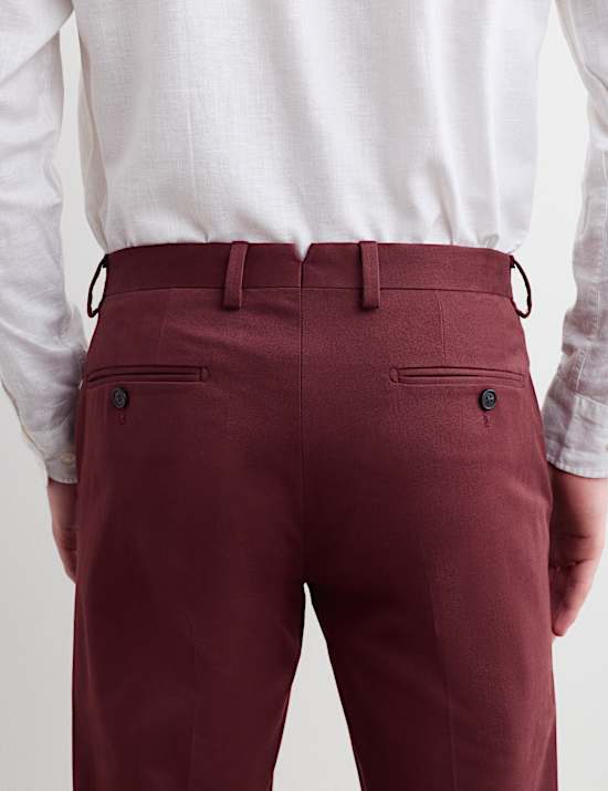 Chino ajust&eacute; en coton italien