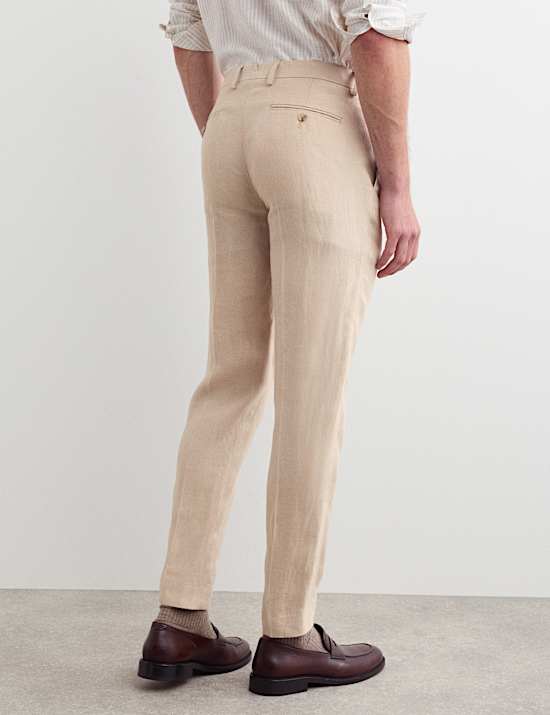 Tailored Fit Pure Linen Trousers