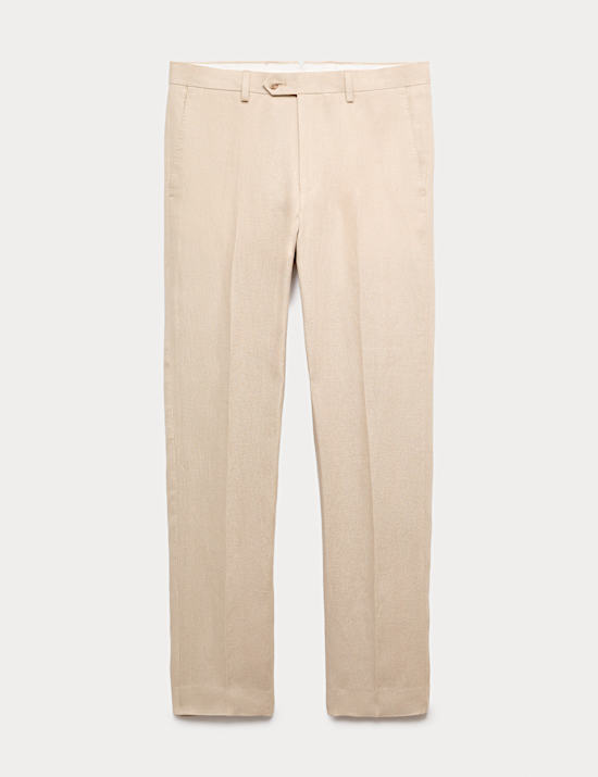 Tailored Fit Pure Linen Trousers