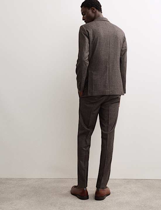 Houndstooth Double Breasted Suit Jacket