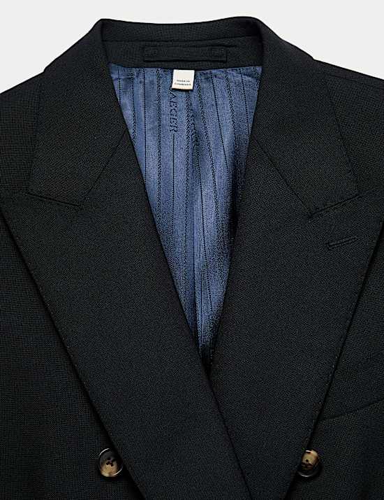 Blazer coupe ajust&eacute;e 100 % laine italienne