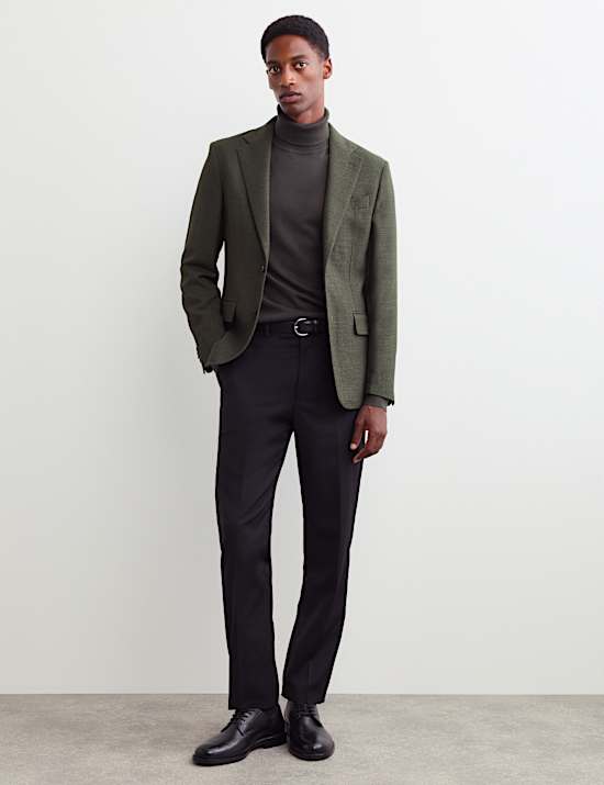 Tailored Fit Wool Rich Twill Blazer