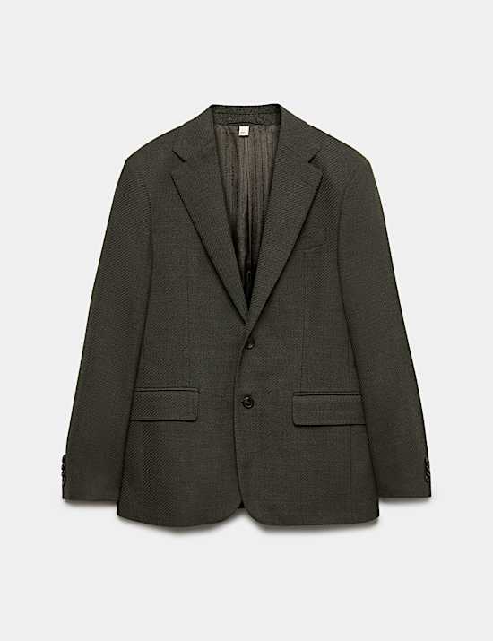 Tailored Fit Wool Rich Twill Blazer