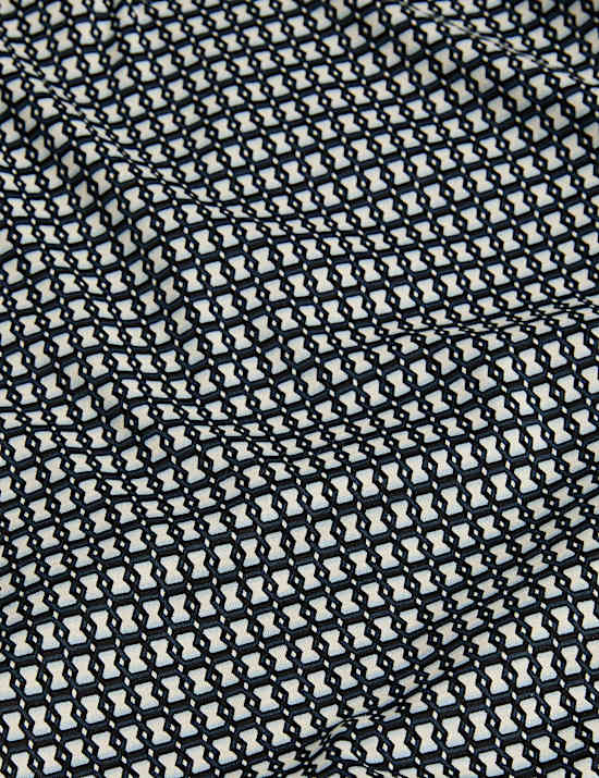 Pure Cotton Chain Print Polo Shirt
